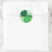 Vielen Dank Runder Aufkleber (Tasche)