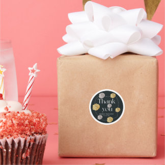 Vielen Dank Runder Aufkleber