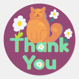 Vielen Dank Runder Aufkleber