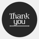 Vielen Dank Runder Aufkleber (Vorderseite)