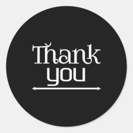 Vielen Dank Runder Aufkleber