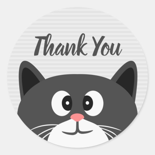 Vielen Dank Runder Aufkleber (Vorderseite)