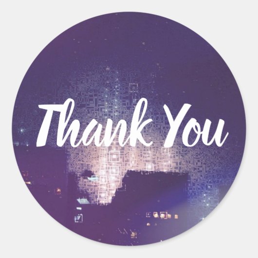 Vielen Dank Runder Aufkleber (Vorderseite)
