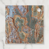 Vielen Dank, Rustic Tree Bark Abstrakte Wertschätz Geschenkanhänger (Rückseite)