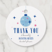 Vielen Dank Santorini Musical Disco Brautparty Geschenkanhänger (Vorderseite)