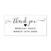 Vielen Dank schick einfache Hochzeitskautschuk-Bri Gummistempel (Prägung)