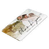 Vielen Dank schicke handwriting Hochzeitstag Foto Magnet (Linke Seite)