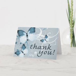 Vielen Dank : Schmetterlinge: Dankeskarte