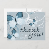 Vielen Dank : Schmetterlinge: Postkarte (Vorne/Hinten)