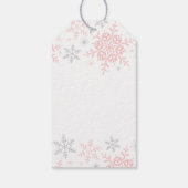 Vielen Dank Schnee viel Winter ONEderland Rosa Sch Geschenkanhänger (Rückseite)