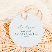 Vielen Dank Schnee viel Winter Quinceanera Blue Geschenkanhänger