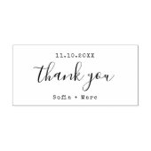 Vielen Dank, Schreibmaschine Handwriting Stylish Permastempel (Design)