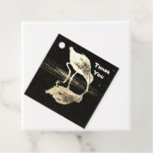 Vielen Dank Schwarz-weiß Beach Bird mit Reflektion Geschenkanhänger (Beispiel)