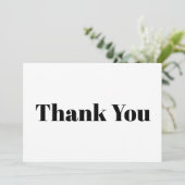 Vielen Dank, Schwarz-weiße, moderne und elegante N (Stehend Vorderseite)