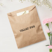 Vielen Dank, Schwarz-weißes Geschenk Gefallen Tasc Geschenktütchen (Versiegelt)