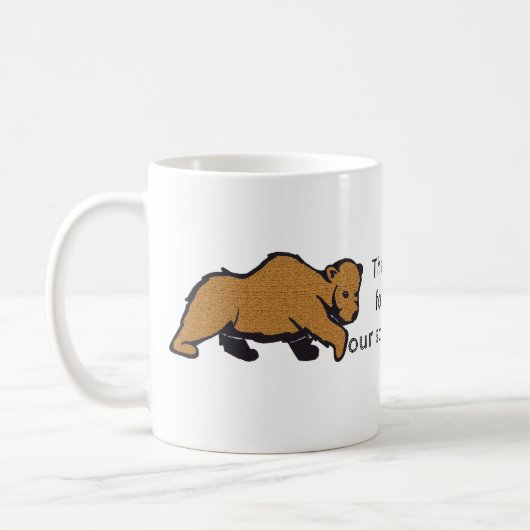 Vielen Dank Scout Leader Artistic Brown Bär Kaffeetasse (Links)