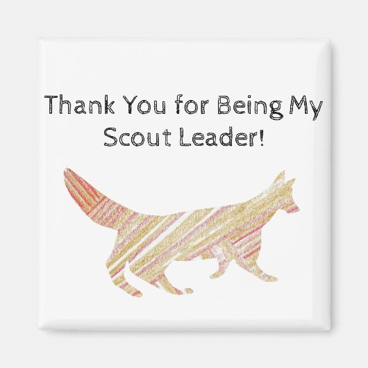 Vielen Dank Scout Leader Fox Magnet (Vorne)