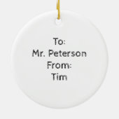 Vielen Dank Scout Leader Muster Silhouette Fox Keramik Ornament (Hinten)