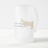 Vielen Dank Scout Leader Muster Silhouette Fox Mattglas Bierglas (VorderseiteRechts)