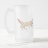 Vielen Dank Scout Leader Muster Silhouette Fox Mattglas Bierglas (Links)