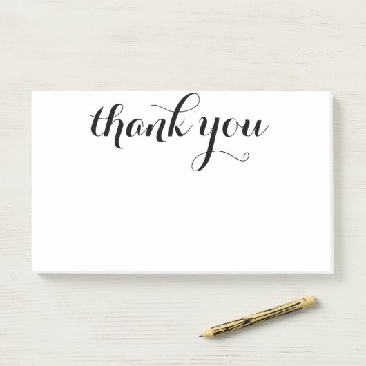 Vielen Dank, Script 10 x 6 Post-it Klebezettel (Auf Schreibtisch)