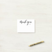 Vielen Dank, Script 4 x 3 Post-it Klebezettel (Auf Schreibtisch)