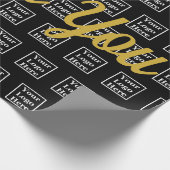 Vielen Dank Script Black Your Logo Hier Vorlage Geschenkpapier (Ecke)