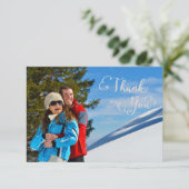 Vielen Dank, Script Foto - 3x5 Vielen Dank Einladung (Stehend Vorderseite)