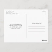 Vielen Dank Script Foto Blue Wedding Postkarte (Rückseite)