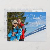 Vielen Dank, Script Foto - Danke Postcard Postkarte (Vorne/Hinten)