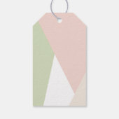 Vielen Dank, Script | Geometrisches Muster für Pin Geschenkanhänger (Rückseite)