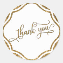 Vielen Dank, Script, Gold Glitzer und Verziertes A