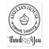 Vielen Dank, Script mit dem Logo Heart Homemade Ba Gummistempel (Prägung)