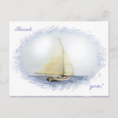 Vielen Dank! "Segeln" von Brigid O'Neill Hovey Postkarte (Vorderseite)