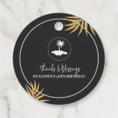 Vielen Dank & Segen Insel Jamaika Gefallen Tag Geschenkanhänger (Rückseite)