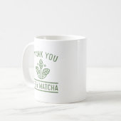 Vielen Dank Sehr Matcha Kaffeetasse (Vorderseite Links)