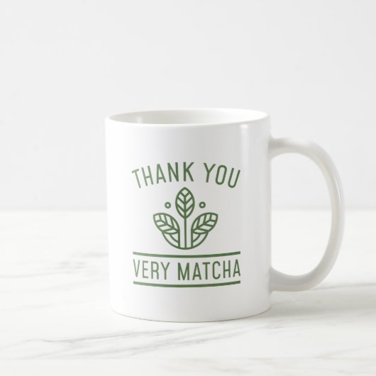 Vielen Dank Sehr Matcha Kaffeetasse (Rechts)
