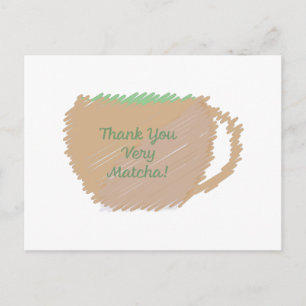 Vielen Dank sehr Matcha Postkarte