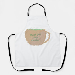 Vielen Dank Sehr Matcha Schürze