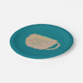 Vielen Dank sehr Übereinstimmung Pappteller (Schrägansicht)