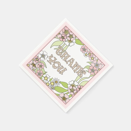 Vielen Dank Serviette (Ecke)