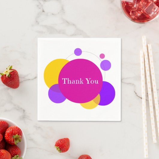 Vielen Dank Serviette (Beispiel)