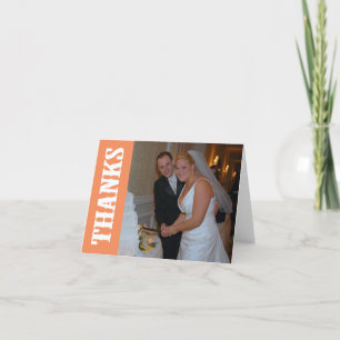 Vielen Dank Shoot Out Vielen Dank Notecard (Orange Dankeskarte