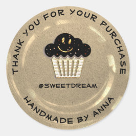 Vielen Dank Shop Mermaid Muffin Ivory Kraft Lmile Runder Aufkleber
