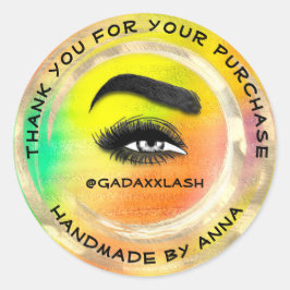 Vielen Dank Shopping Makeup Artist Lash Bright Abs Runder Aufkleber