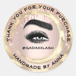 Vielen Dank Shopping Makeup Artist Lash Cleaner Ro Runder Aufkleber