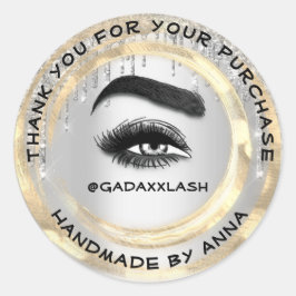 Vielen Dank Shopping Makeup Artist Lash Cleaner Si Runder Aufkleber