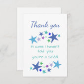 Vielen Dank, Sie sind ein inspirierendes Zitat Dankeskarte (Vorne/Hinten)