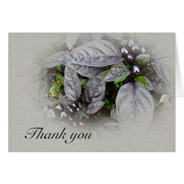 Vielen Dank Silver Blätter und Berries (Vorderseite (Horizontal))