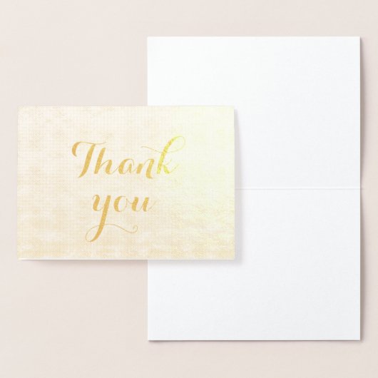 Vielen Dank Simple Blank EleganWhite Folienkarte (Anzeige)